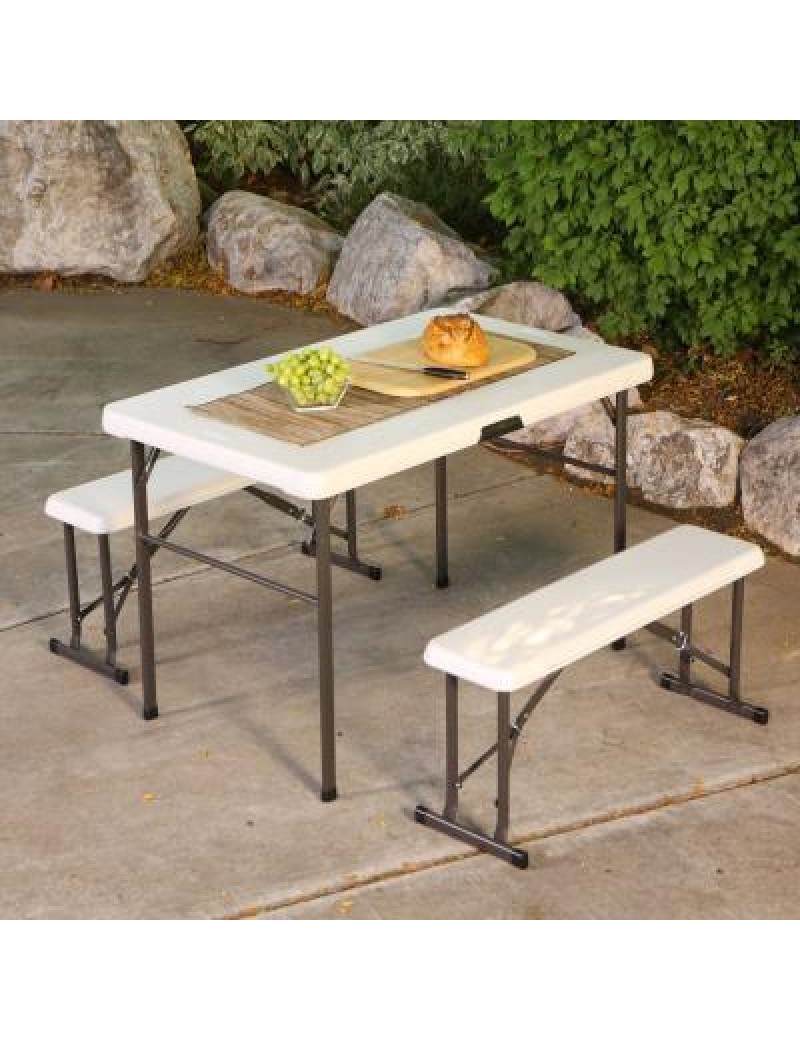 Folding Picnic Table with Benches 9