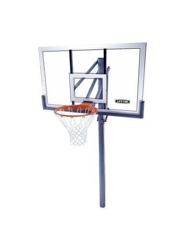 Adjustable In-Ground Basketball Hoop (54-Inch Acrylic) 278